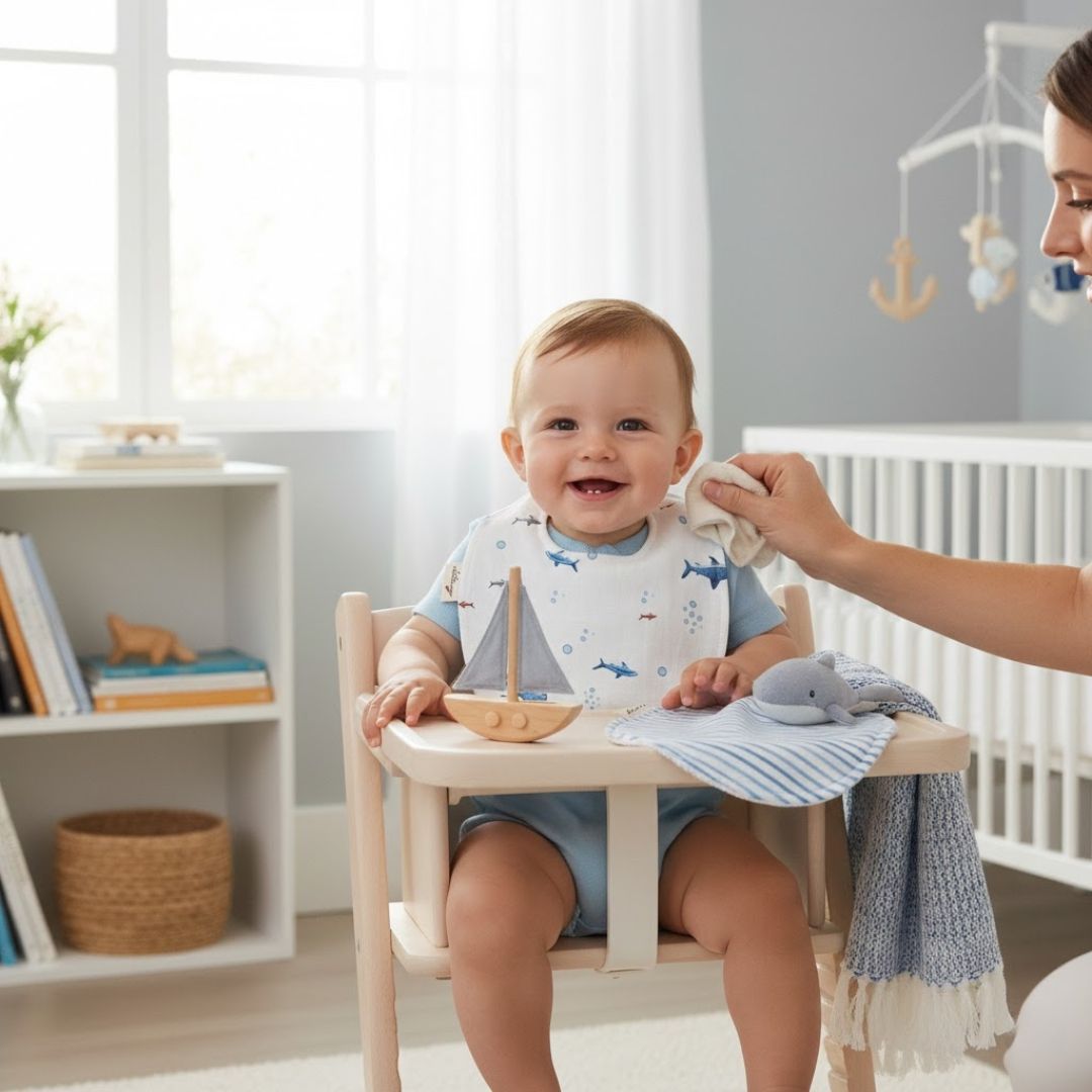 Baby Shark Organic Bib Set